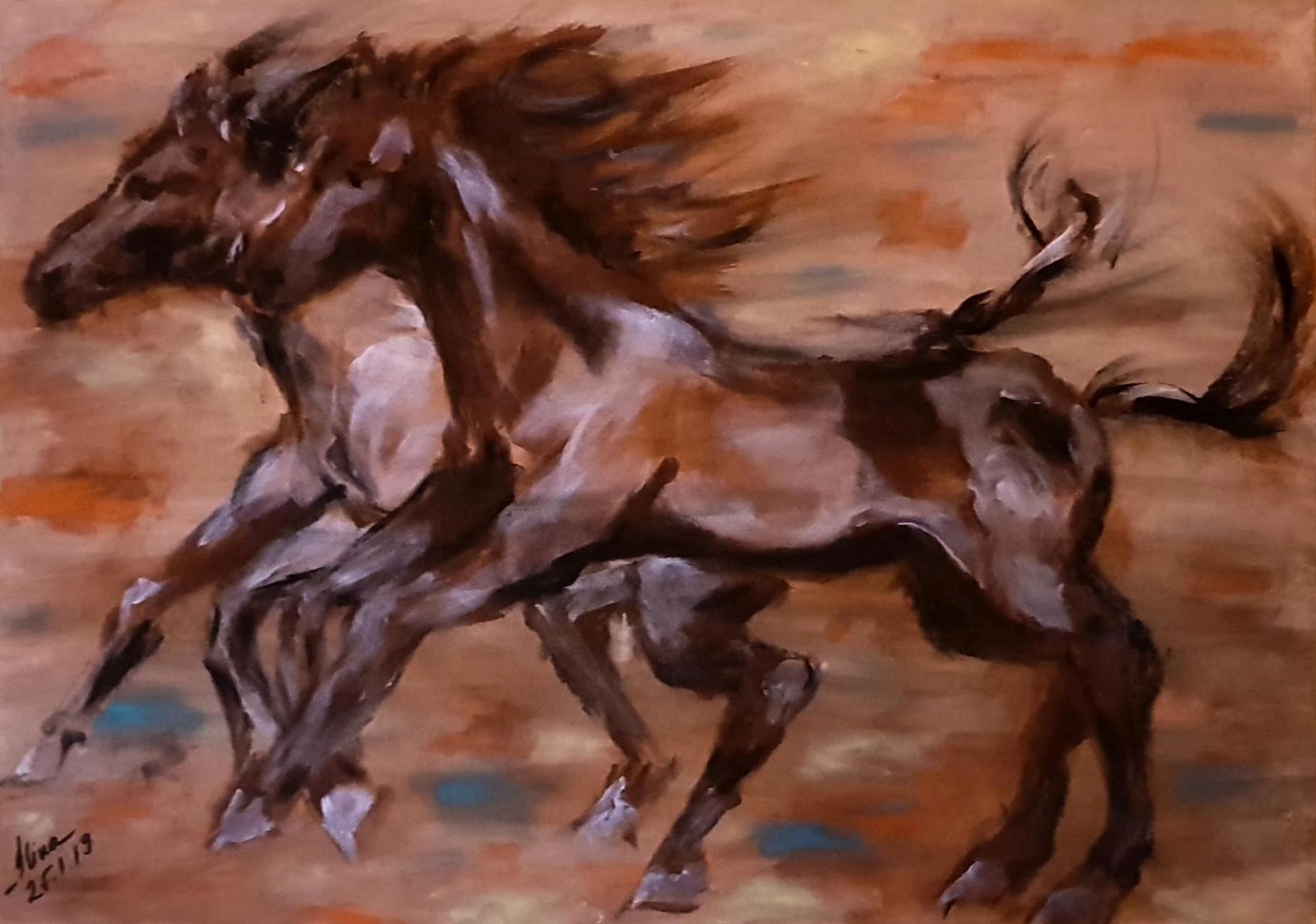 ArteDiAlina.com painting: in two should be fun